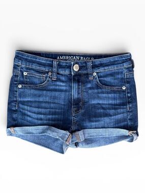 American Eagle Super Stretch High Rise Shortie Women’s Size 2 Jean Shorts